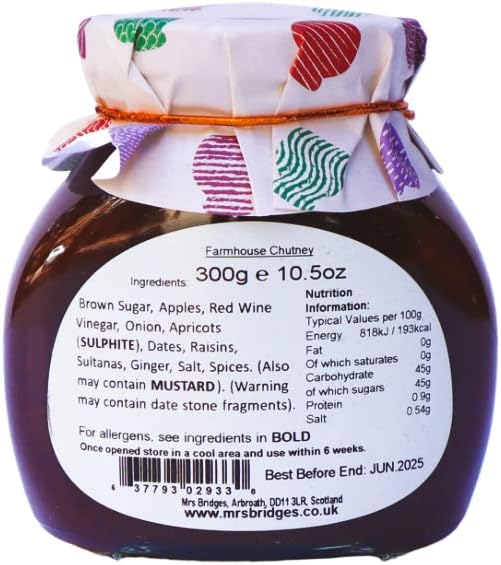 Mrs Bridges Caramelized Onion & Garlic Chutney, 10.5 Ounce