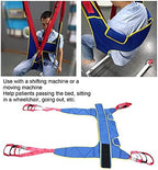 Toileting Sling for Hoist, Medical Lift Equipment Bariatric Handicap Lift Commode Sling Medical Transfer Belt with Four Point Support Full Body Sling