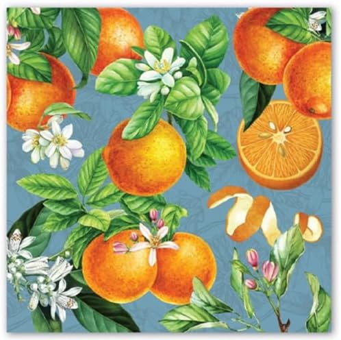 Michel Design Works Paper Luncheon Napkins, L'Orange (817437)