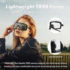 Speedone Z87+ Safety Glasses, Safety Sport Sunglasses Photochromic Lenses UV400 Anti Fog Impact Resistant Men Women Powersports Motorcycle Riding Sports warp (KRYO)