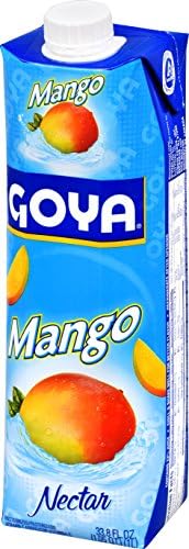 Goya Foods Mango Nectar, 33.8 Fl Oz (Pack of 12)