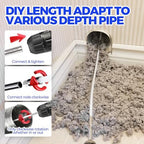 Holikme 35Feet Dryer Vent Cleaner Kit - Lint Remover,Fireplace Chimney Brushes,Replacement Parts,Duct Cleaning,Flexible Lint Brush with Drill Attachment×2,Use with or Without a Power Drill