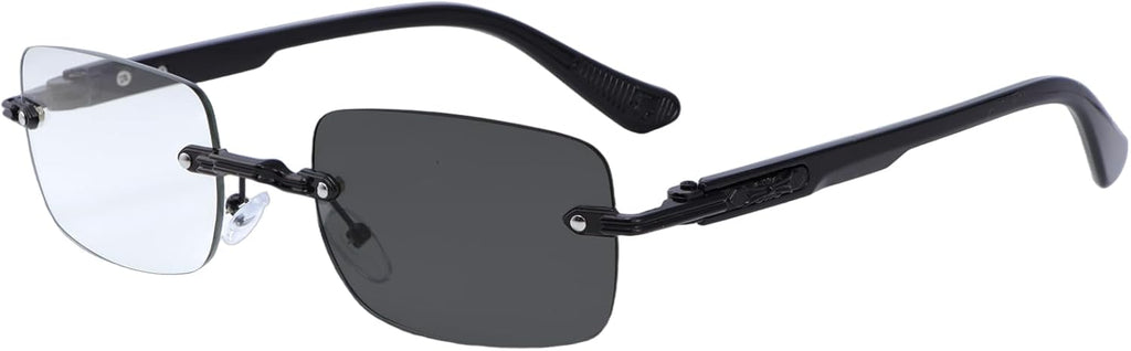 YIMI Photochromic Full Lens Reading Glasses Spring Hinge Anti Blue Light UV400 Sun Readers Tinted Glasses for Men Women
