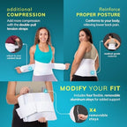 BraceAbility Plus Size 6XL Bariatric Back Brace - Obese Support Girdle for Lower Lumbar Back Pain in Big and Tall, Extra Large, Heavy or Overweight Men and Women (Fits 73"-80")