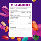 The Jelly Bean Factory, Jelly Beans Gift 700 g Jar of Sweets, Gluten Free - 36 Natural, Huge Flavour Fruit Jellies, Chewy, Retro American Sweets for Kids, Adults - Gourmet Pick and Mix Jellybeans