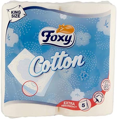 Foxy Cotton Toilet Paper – 7 x 4 Packs