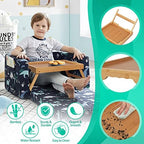Artmeer Bed Tray Table with Folding Legs,Bamboo Breakfast in Bed for TV Table, Laptop Computer Tray,Eating,Snack Tray(Bamboo)