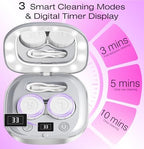 Ultrasonic Contact Lens Cleaner 52kHZ - Contact Lens Cleaner Machine (Grey)