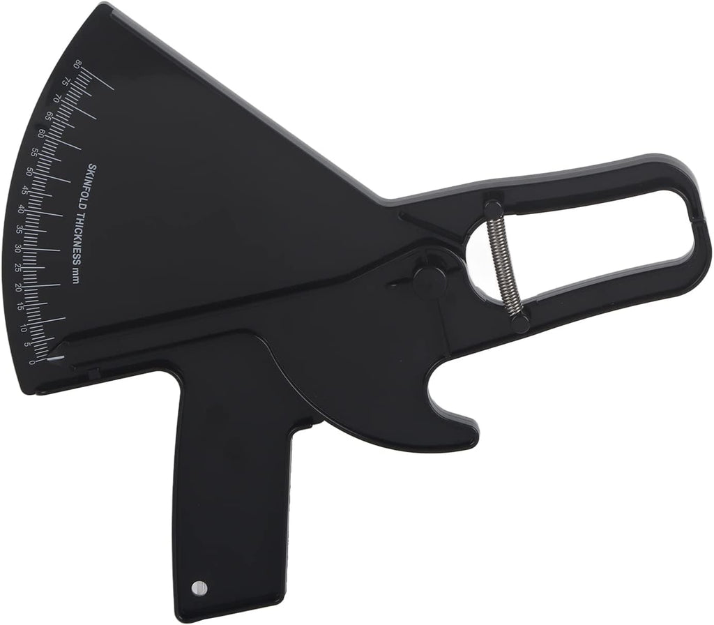 Body Fat Caliper Tester Fitness Skinfold Accurate Measure Body Fat Handheld Body Fat Measurement Device Measurement Tool (Black)