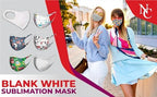 Blank White Sublimation Mask - Printable, Subready for Teens and Adults
