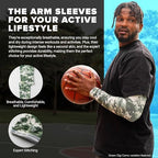 S A Compression Arm Sleeve UV 30+ Sun Protection, Moisture Wicking, 4-Way Stretch
