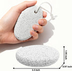 2 Pcs Natural Pumice Stone for Feet Lava Foot Pumice Stones Foot Exfoliation Pedicure Dead Skin Scrubber Heels Callus Remover