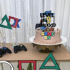 Rsstarxi 1 Pack Video Game 9th Birthday Cake Topper Level 9th Unlocked Controller Video Play Game Party Cake Pick for Level Up Nineth Boys Girls Happy 9th Birthday Party Cake Decorations