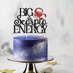 Scorpio Birthday Cake Topper, Big Scorpio Energy, Scorpio Season, Glittery 12 Constellation Zodiac Party Decorations