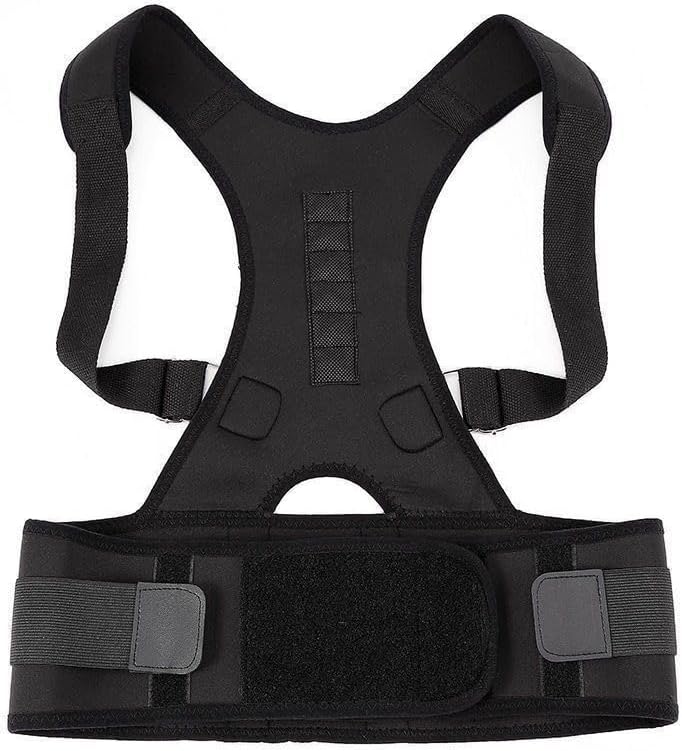 Posture Corrector - Magnetic Posture Corrector for Men & Women, Breathable & Adjustable Back Brace, Back Stretcher for Lower Back Pain Relief, Back & Shoulder Brace Belt
