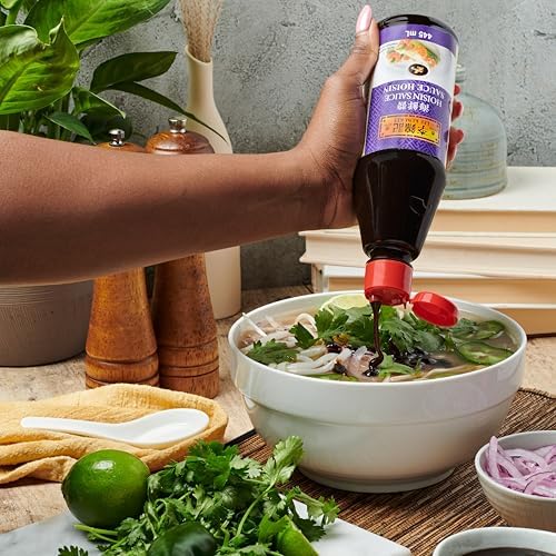 Lee Kum Kee Hoisin Sauce (20 oz - 1 Pack), Sweet & Savory, Ideal for Marinades, BBQ Sauce, Dips, Stir-Frying, Pizza, and Soup Noodles