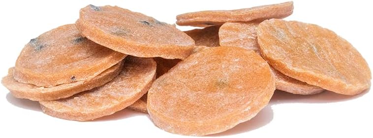 Wholeberry Naturally Delicious Dried Passion Fruit Rounds 8 oz x 8 Bags Maracuja Fruit Snacks Passion Fruit Pulp Sour & Sweet Less Seed, 64 oz