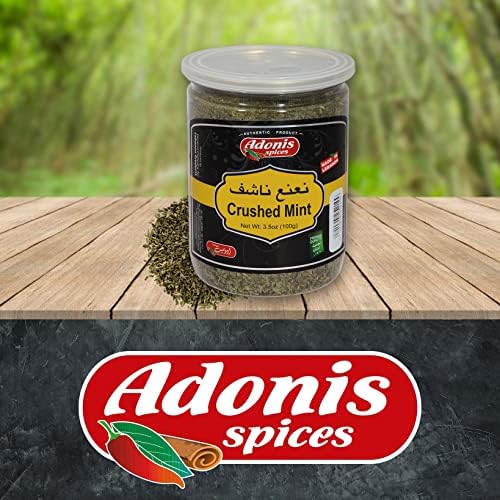 Adonis - Crushed Dried Mint, 3.5 Oz (100g)
