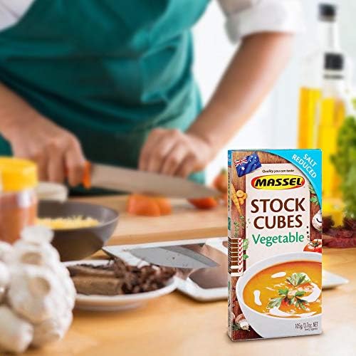 Massel Gluten-Free, Salt Reduced Ultracube Bouillon Cubes, Vegetable, 3.5-Ounce (Pack of 12)