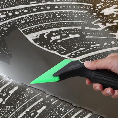 2 Pack 5 Inch Mini Squeegee Window Tint Tools with Replacement Rubber Blades Small Wiper Window Cleaning and Tinting