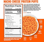Twin Peaks Protein Puffs - (Nacho Cheese), Keto Friendly, Low Carb Snack (300g, 21g Protein, 2g Net Carbs, High Protein, Healthy Crunchy Snack).