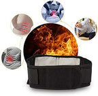 Lumbar Brace Adjustable Tourmaline Self-Heating Belt Magnetic Therapy Back and Hip Belt Lumbar Belt Brace Massage Band Health Care Unisex Men Women (Color : Black, Size : L)