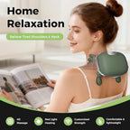 2026 Upgrade Edition 4D Neck and Shoulder Heat Massager, Wireless Portable Neck Massager, Relieves Muscle Pain, Simulates Deep Tissue Massage of Human Hand, Ideal Gift.（Emerald Green）