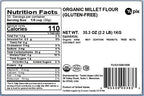 Yupik Organic Millet Flour, 2.2 lb (35.2 oz), Gluten-Free, Non-GMO, Kosher, Vegan, Raw, Salt-Free, Plant-Based Protein, Source of Fiber & Iron, Ideal for Baking & Cooking