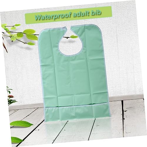 FOMIYES Mealtime Bib Protector Lobster Bibs for Adults Clothes Protectors Bib Adult Bib Feeding Clothing Protector Senior Bib Men Shirt Towel Adult Aid Apron Food Bag Aldult Baby, Medium, Green