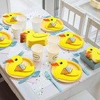 Henoyso 100 Pcs Rubber Duck Paper Napkins Cute Party Napkins Rubber Duck Party Supplies for Birthday Baby Shower Dinner Picnic Summer Table Decorations Favors
