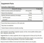 Swanson Std Spirulina Blue-Green Algae 10% Phycocyanin 500 Milligrams 90 Veg Capsules