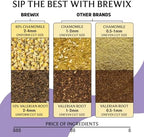 BREWIX, Valerian Comfort Herbal Tea (40+ Cups, 2.82oz/80g) Caffeine-Free Bedtime Blend with Valerian Root, Chamomile & Lavender | Floral & Earthy Infusion | Real Ingredients From India