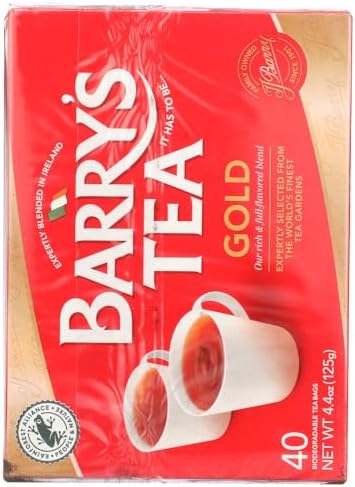 Barrys Tea Gold 40 Bags 125g (4.4oz) by Barry's Tea [Foods]