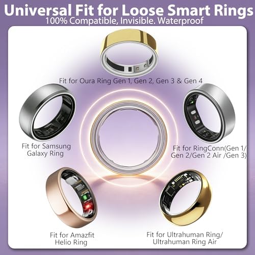 Silicone Smart Ring Size Adjuster for Loose Rings, 120Pcs Invisible Ring Tightener Spacers Inserts, 3 Colors Gold Black Clear, 2 Thickness Ring Reducer, Fits 1-10MM Band, Skin-Friendly Waterproof