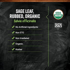 Frontier Co-op Rubbed Sage Leaf, 1-Pound, Sweet Earthy Flavor, Hints of Mint, Pair with Garlic & Rosemary, Kosher, Organic