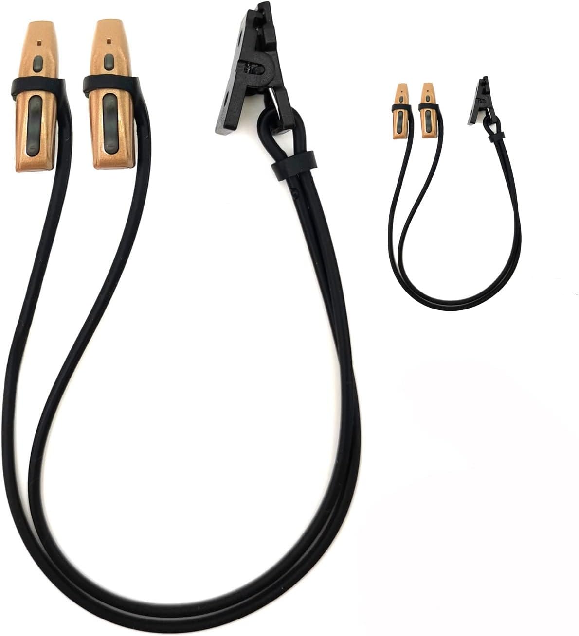 2 Pieces Hearing Aid Clip Anti-Lost Lanyard BTE Protector for Adults Seniors and Kids(Black)