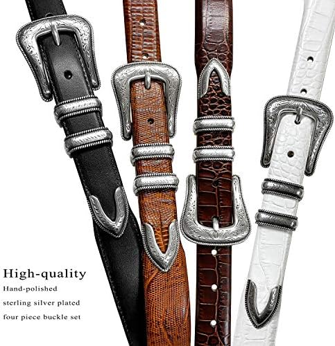 Brenton Genuine Full-Grain Cowhide Leather Dress Belt 1-1/8"(30mm) taper down to 1"(25mm) wide or Belt Strap only