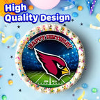 7.5x Inch Edible Cake Toppers – Cardinals Themed Birthday Party Collection of Edible Cake Decorations