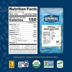 Lundberg Organic Brown Rice, Short Grain - Whole Grain Rice that Clings Together When Cooked, Subtle Nutty Flavor, Healthy Food, Vegan, Pantry Staples, Organic Rice Grown in California, 25 Lbs
