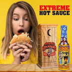 Premium Gourmet Blaster Hot Sauce Bottle with Outhouse Box - Ultimate Habanero Hot Sauce Gift Set - Perfect for Christmas Gifts for Spicy Food Lovers - Try if you dare!