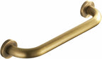 Antique Brass Shower Grab Bar, Bathroom Handrail with Concealed Screws for Wall, Toilet and Bath Safty Bar for Elderly or Handicapped, 12 inch, Made of Brass