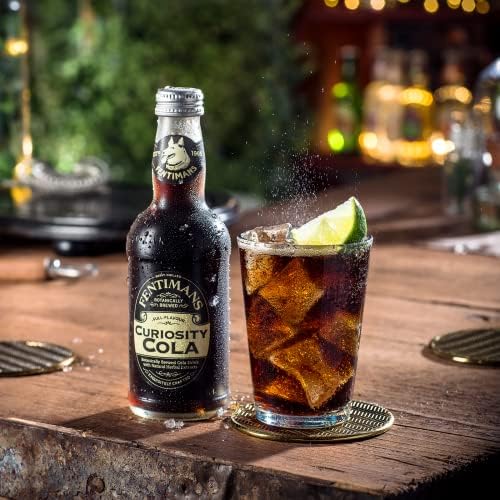 Fentimans Sparkling Curiosity Cola - Healthy Soda, All Natural Soda, Craft Soda with No Artificial Flavors, Preservatives, or Sweeteners, Botanically Brewed - Curiosity Cola, 275 ml (Pack of 12)