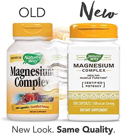 Nature's Way Magnesium,500 mg, 100 Capsules