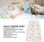 Adult Diaper Skirt, Incontinence Skirt Leak Proof for Sleeping for The Elderly (L)
