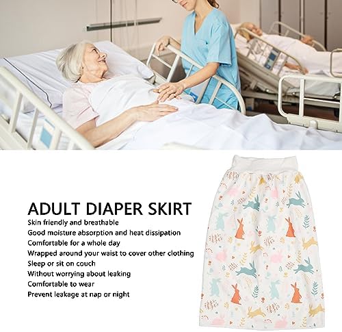 Adult Diaper Skirt, Incontinence Skirt Leak Proof for Sleeping for The Elderly (L)