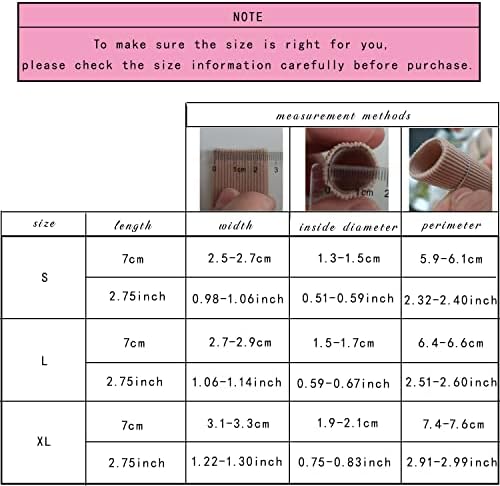 Makhry 4pcs Adjustable Cuttable Gel Toe and Finger Cap Lined Gel Toe Covers Sleeves Ribbed Knit Toe Caps Digital Caps (XL)