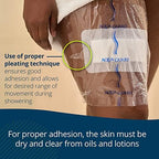TIDI 50011-PKG AquaGuard Sheet – 10” x 12” – (Area of Coverage: 8.5” x 9.75”) – Shower Protection Sheet – Self-Adhesive Moisture Barrier – Wound Cover for Showering – 7 Sheets – Home Medical Supplies