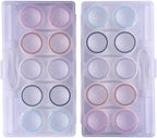 Clear Contact Lens Case, Contact Lens Organizer Case with Carrying Travel Holder -10 Pack