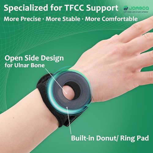 Wrist Brace for TFCC Tears Built-in Ring Pad for Ulnar Sided Wrist Pain, DRUJ Instability, Support Repetitive Wrist Use Injury, Fit Right & Left Hand (L/XL)