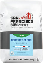 San Francisco Bay Coffee - Decaf Medium Roast - Decaf Gourmet Blend (28 oz bag) - Ground Coffee, Swiss Water Processed